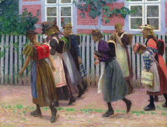 Girls on the Way to School